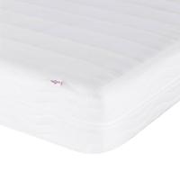 Bed met matras stof lichtgrijs 90x190 cm - thumbnail