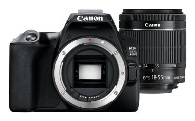 Canon EOS 250D zwart + 18-55mm iS STM COMPACT