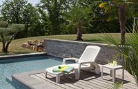 Bijzettafel Grosfillex Wit Hars Plastic 40 x 40 x 35 cm - thumbnail