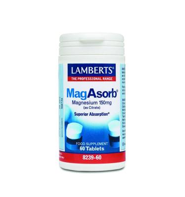 Lamberts MagAsorb (magnesium citraat) 150mg 60 Tabletten