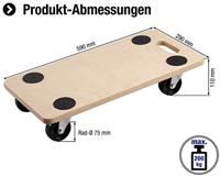 Metafranc Meubelroller 590X290 Sh/Pp 200Kg W - WU0822110 - thumbnail