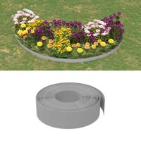 VidaXL Tuinranden 5 st 10 m 15 cm polyetheen grijs - thumbnail