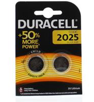Duracell knoopcel Electronics CR2025, blister van 2 stuks - thumbnail