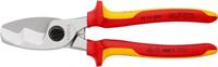 Knipex kabelschaar met dubbele snijkanten | geïsoleerd | meer-componentengrepen | vde-gekeurd - 95 16 200 sb - thumbnail