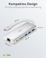 goobay USB-C Multiport Adapter HDMI 4k30Hz + PD 60W - thumbnail