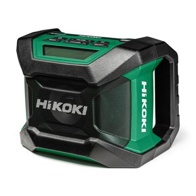 HiKOKI UR18DA Bouwradio DAB+, FM Bluetooth Stofvast, Stofdicht, Spatwaterbestendig Zwart, Groen