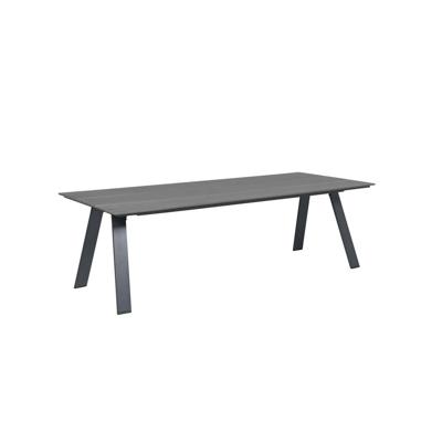 Nevada dining tafel 240x100 carbon black/ vint. wood plw. Garden Impressions - Garden impressions