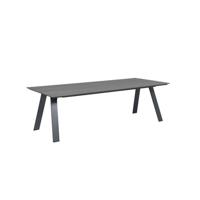 Nevada dining tafel 240x100 carbon black/ vint. wood plw. Garden Impressions - Garden impressions - thumbnail
