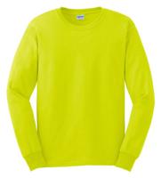 Gildan G2400 Ultra Cotton™ Long Sleeve T-Shirt - Safety Green - 5XL - thumbnail