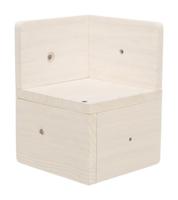 TRIXIE MUURELEMENT 3 VOOR MUURLANDSCHAP VOOR HOEK WIT 16X16X21 CM - thumbnail