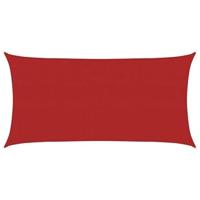 VidaXL Zonnezeil 160 g/m² 2x4 m hdpe rood - thumbnail