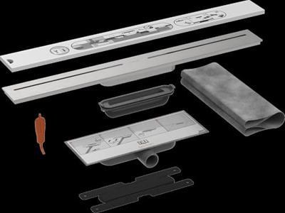 Easy Drain PureFlow douchegoot met Dryphon techniek 70cm geborsteld zwart chroom Easy Drain PureFlow douchegoot met Dryphon techniek 70cm geborsteld zwart chroom