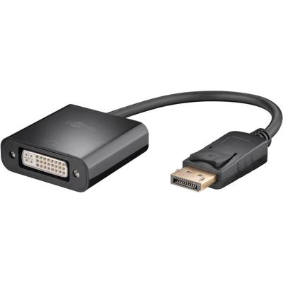 Goobay 69873 DisplayPort/DVI-D adapterkabel 1.2, vernikkeld