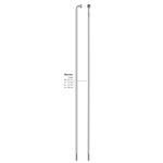 Sapim spaak 12-286 z/nippel (1 stuk)