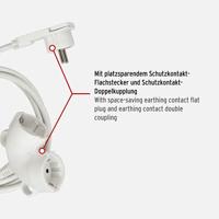 Brennenstuhl hoogwaardige kunststof-verlengkabel | met platte stekker | 5 meter | wit - 1161820225 - thumbnail