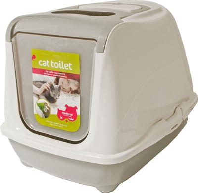 Moderna kattenbak Flip Cat warmgrijs 50x39x37cm