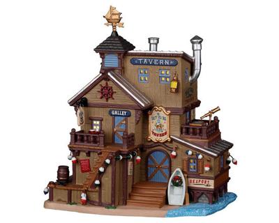 The Salty Sea Dog Tavern battery operated Led Kerst LEMAX - Lemax The Salty Sea Dog Tavern battery operated Led Kerst LEMAX - Lemax