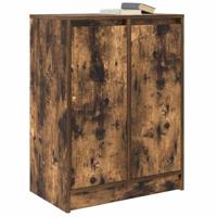 Dressoir 57x34x76 cm bewerkt hout gerookt eikenkleurig - thumbnail