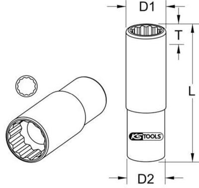 KS Tools 9171261 9171261 Verwisselbare kop