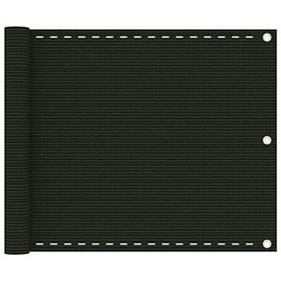 VidaXL Balkonscherm 75x500 cm hdpe donkergroen