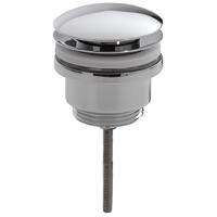 Wiesbaden Caral Clickwaste Afvoerplug Chroom 5/4" - Stijlvolle Wastafeloplossing - thumbnail