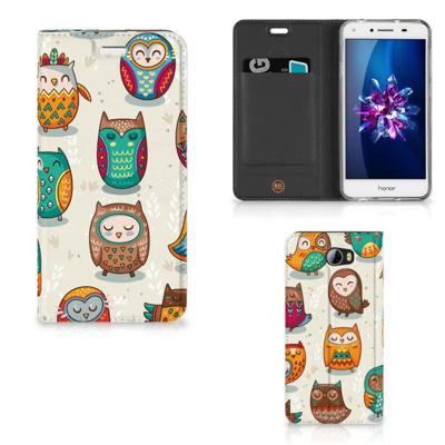 Huawei Y5 2 | Y6 Compact | Hoesje maken | Vrolijke Uilen
