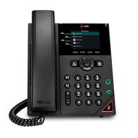 Poly com VVX 250-4-regelige desktop business IP-telefoon met twee 10/100/1000 Ethernet-poorten - thumbnail