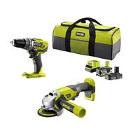 Ryobi R18DDAG-252S | ONE+ 18V Accu 2-delig Combokit | Inclusief 2 accu's en lader 5133003819 - thumbnail