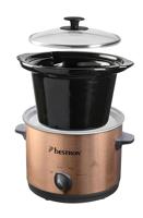 Bestron ASC150CO Slowcooker 1.5L Koper/Zwart - thumbnail
