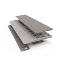 Drempelhulp modulair systeem | 2 Laags - 84 x 33 x 4 cm | Voor rollator en rolstoel | Drempelhulpen | Oprijplaten | SecuCare | PR30331 - thumbnail