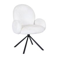 Richmond Draaibare Eetkamerstoel 'Jolie' Sheep, kleur Wit - thumbnail