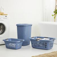 Rotho flowers wasmand 25l horizon blauw - thumbnail