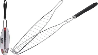 BBQ Visgrill 58 cm Zwart/Chroom