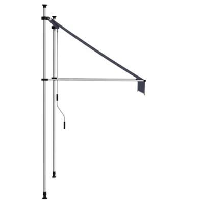 VidaXL Luifel handmatig uittrekbaar 100 cm blauw en witte strepen