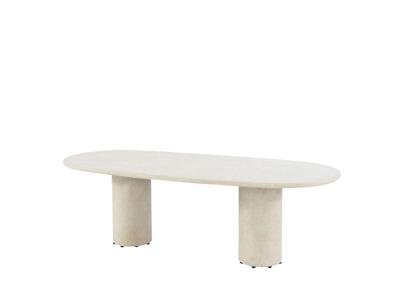 Hampton dining tafel zand ovaal mortex 240x105 cm 4SO - 4so