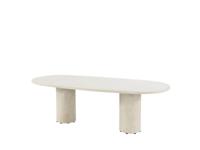 Hampton dining tafel zand ovaal mortex 240x105 cm 4SO - 4so - thumbnail