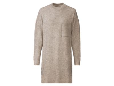 esmara Dames pulloverjurk (L (44/46), Beige)