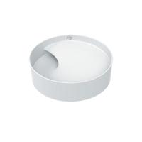 Creavit Ruby waskom - 40x40x11 - rond - opbouw - keramiek - wit glans RB141-00CB42E-0000 - thumbnail