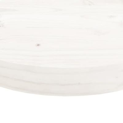 Tafelblad rond 70x3 cm massief grenenhout wit Tafelblad rond 70x3 cm massief grenenhout wit