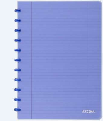 Atoma Seyes schrift, ft A4, 144 bladzijden, PP, gelijnd, geassorteerde kleuren