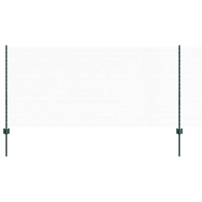 VidaXL Hek met paal groen 1 x 25 m staal