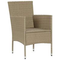 VidaXL Tuinstoelen 2 st poly rattan beige - thumbnail