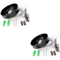 Zwarte Prixa Spanningsrail Ophangset 2-Pack - 1-Fase - 1 Meter - thumbnail