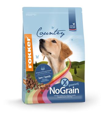 Fokker Country No Grain met lam hondenvoer 2,5 kg Fokker Country No Grain met lam hondenvoer 2,5 kg