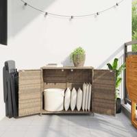 Tuinkast 83x45x76 cm poly rattan beige - thumbnail