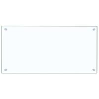 VidaXL Spatschermen keuken 2 st 80x40 cm gehard glas transparant - thumbnail