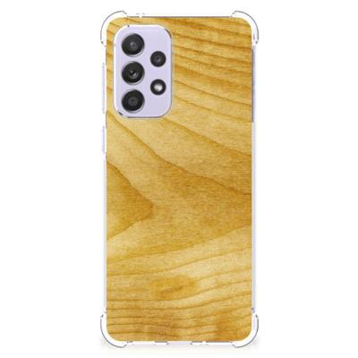 Samsung Galaxy A33 Stevig Telefoonhoesje Licht Hout Samsung Galaxy A33 Stevig Telefoonhoesje Licht Hout