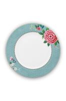 Pip Studio Blushing Birds Dinerbord Blauw 26,5cm - thumbnail