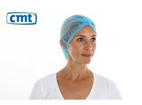 Haarnet CMT clip non-woven M 50cm PP blauw 100 stuks - thumbnail