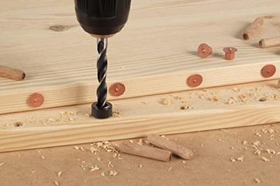 Wolfcraft Deuvelboren | Centerpunt + D-stop | Ø6, 8, 10mm | 3 stuks - 2730000 Wolfcraft Deuvelboren | Centerpunt + D-stop | Ø6, 8, 10mm | 3 stuks - 2730000